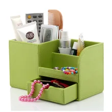 Wooden PU leather Multi-Functional Desk Stationery Organizer Storage Box Pen Pencil Box Holder Case Wooden PU leather Multi-Functional Desk Stationery Organizer Storage Box Pen Pencil Box Holder Case