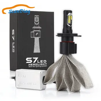 

SCANDIAG H4 Led headlight bulbs,Extremely Bright 8000 lumens LED Conversion Kit,6000K cool White led light Conversion Kit