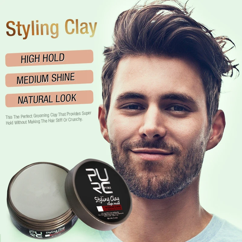 100g Fashion Matte Finished Hair Styling Clay Daily Use Mens Hair High Clay Strong Outlet Low Shine Hair Styling Wax TSLM1