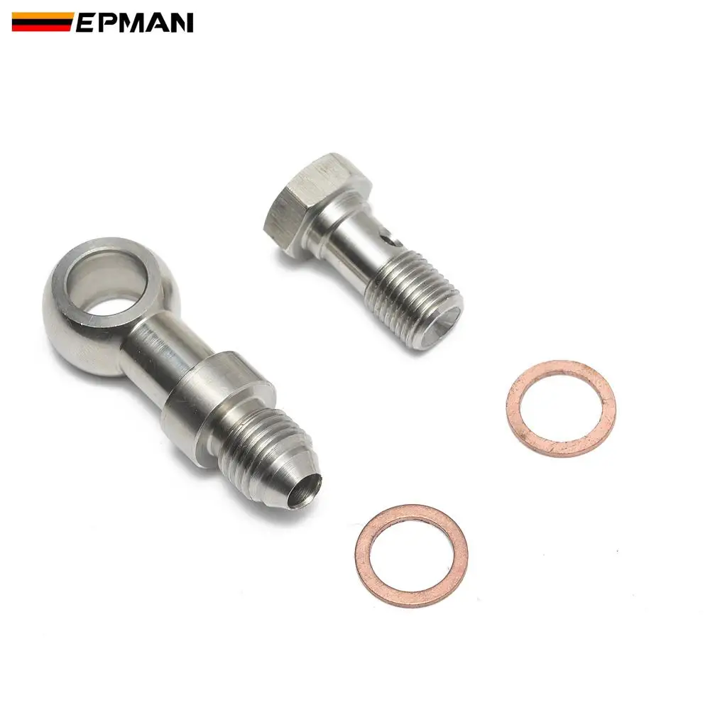 

Epman Turbo Oil Feed Banjo Bolt Kit M10x1.0mm to 4AN 1.5mm Restrictor For Mitsubishi TD025 TD025L EP-CGQ111