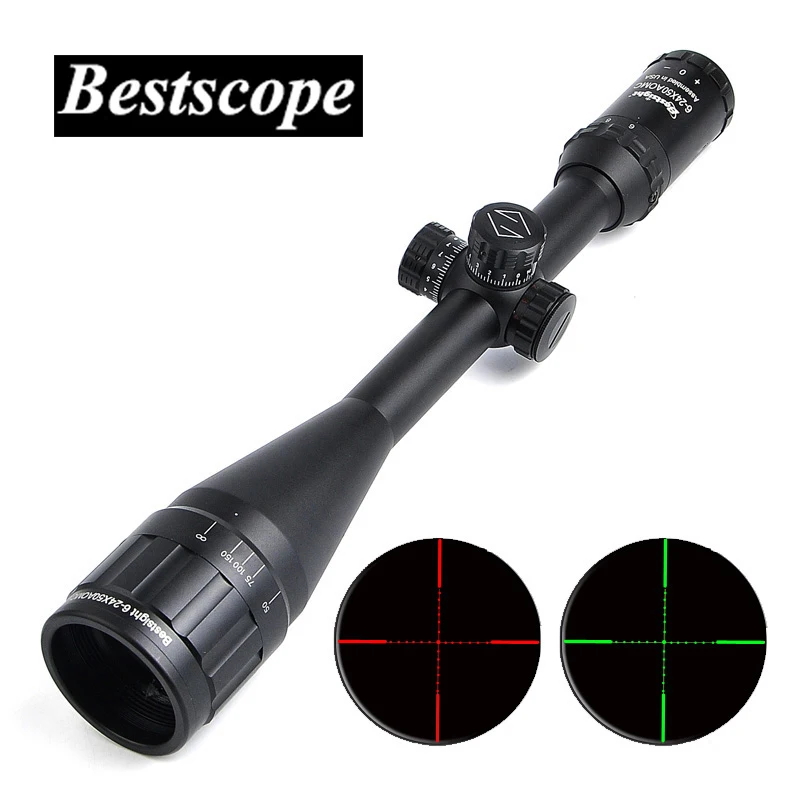 Bestsight 6 24X50 Tactical Optical Riflescope Long Eye Relief Rifle