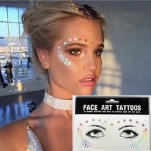 Цветные лазерные радужные серебряные веснушки флеш-тату наклейки для лица тату модные водонепроницаемые блокированные макияж для тела художественные наклейки для глаз