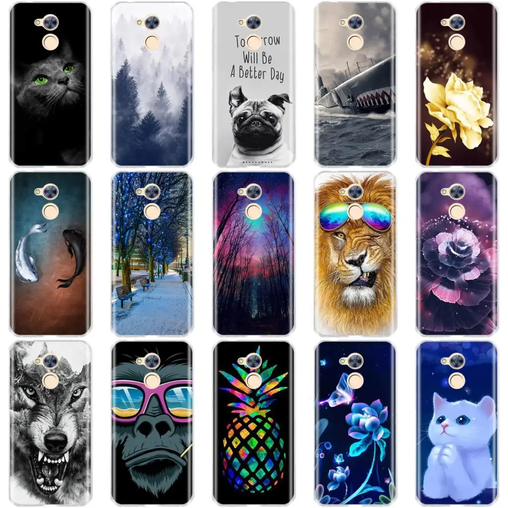 Чехол для Huawei Honor 5A 6A мягкий силиконовый чехол из ТПУ с 3D рисунком 8 Lite чехлы