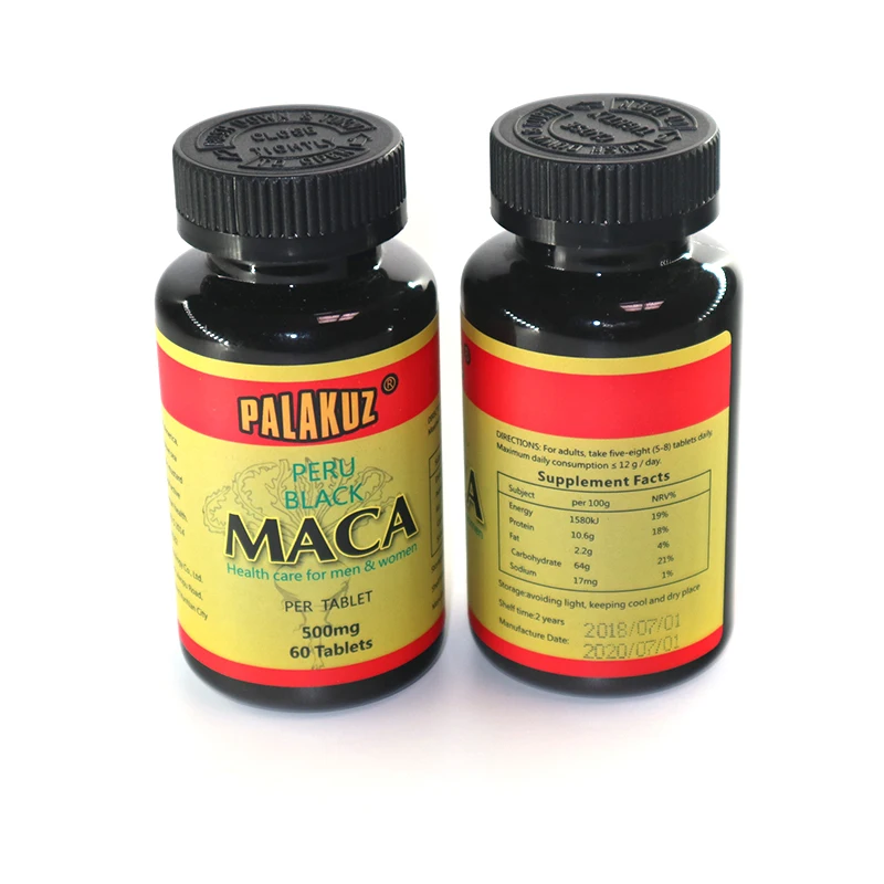 

2 bottles,Natural black Maca root extracts Health care Energy boost personal care both for men & women
