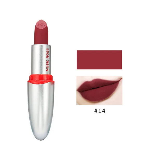Пуля помада Водонепроницаемый антипригарным Кубок долгое Colorfast матовая помада - Цвет: 7