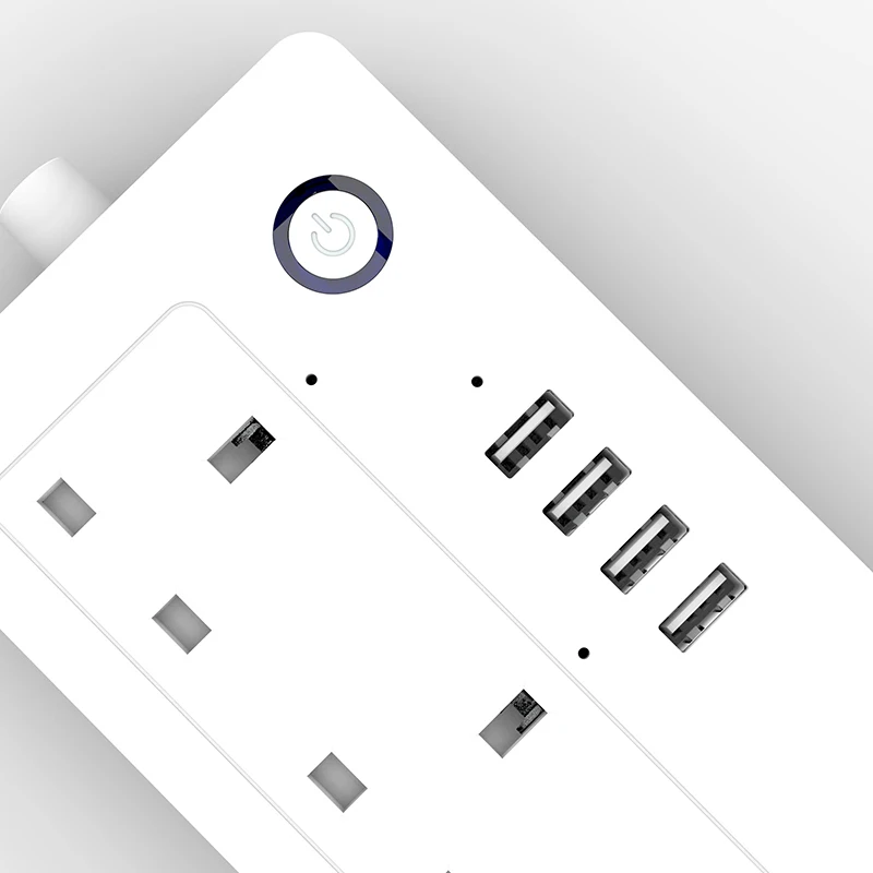 Умная розетка 4 розетки переменного тока порта USB умная Wifi полоса питания быстрая