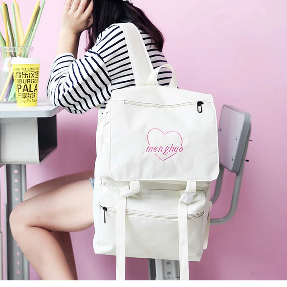 Menghuo 2017 caliente nuevo diseño coreano lindo fresco mochila carta cubierta mujeres mochilas moda de calidad Niñas escuela mochilas Menghuo 2017 caliente nuevo diseño coreano lindo fresco mochila carta cubierta mujeres mochilas moda de calidad Niñas escuela mochilas
