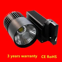 4 провода 3 фазы 35 Вт COB Светодиодный лампа, крепление к рейке освещение для магазина одежды отслеживающее место для торгового центра освещение AC85-265V 2 шт