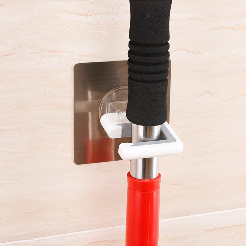 1pcs S hook Mopwall installation mop organizer holder brush broom