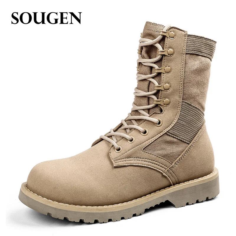

The Military Boot Boots Tactical Casual Shoes Mens Shoes Large Sizes Male Timber Army Combat Winter Footwear for Men Askeri bot