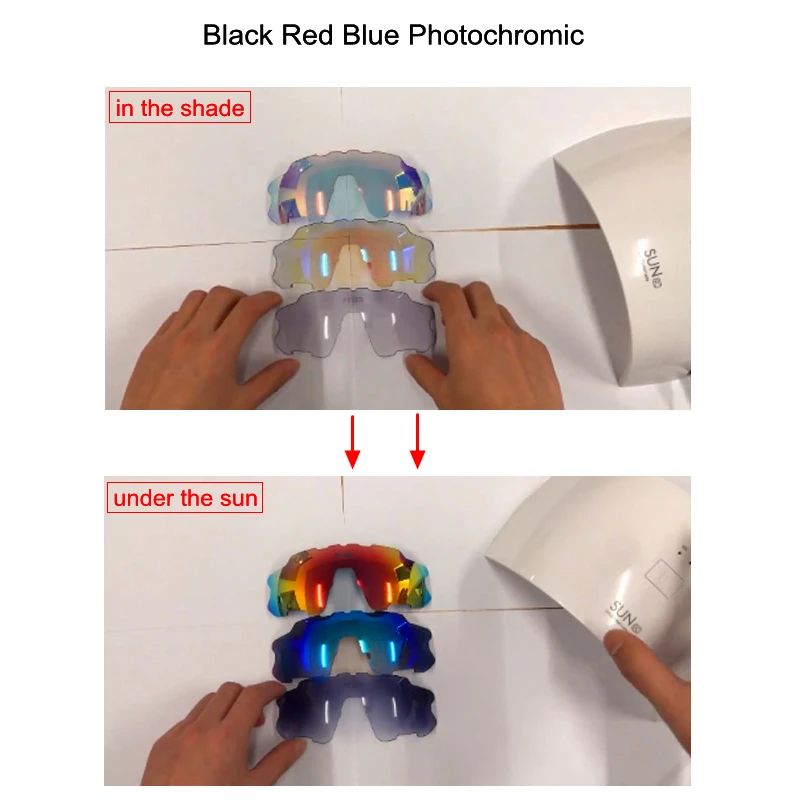 5 линз, черные, синие, красные фотохромные солнцезащитные очки для спорта, велоспорта, путешествий, очки для велосипеда, очки для горного велосипеда, солнцезащитные очки
