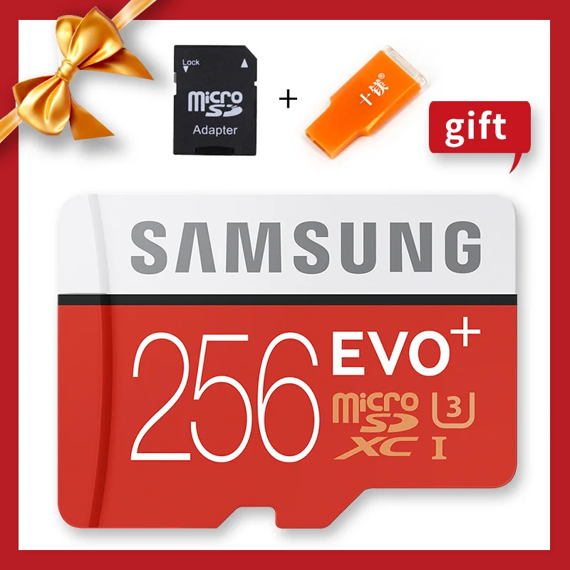 Карта памяти SAMSUNG карты Micro SD TF класс 10 U3 U1 SDXC EVO 256 Гб 128 64 32 16 8 100 Мбит/сек|Карты