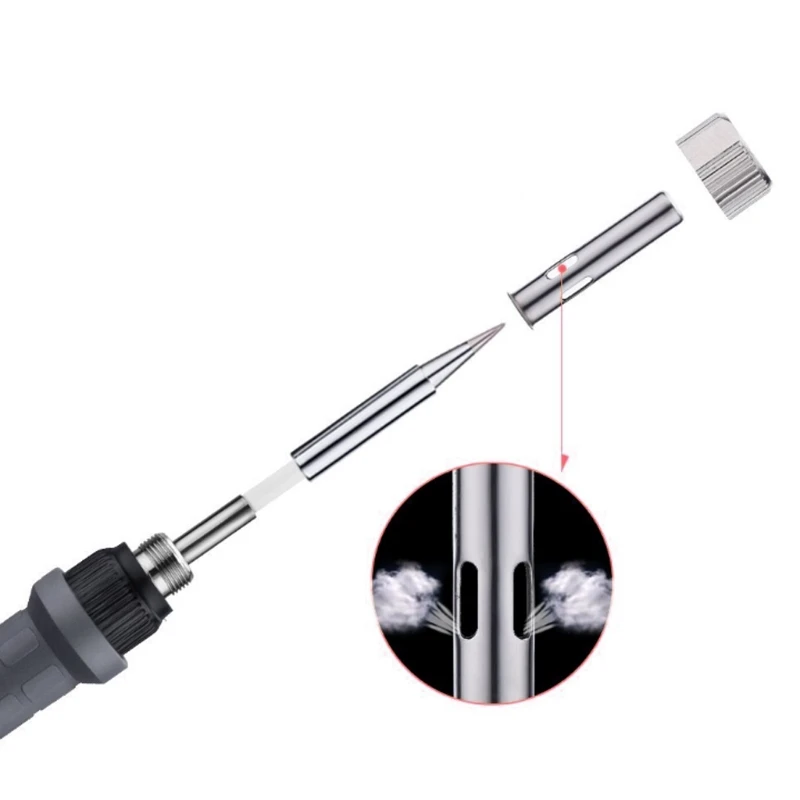 60W Adjustable Electric Temperature Gun Welding Soldering Iron Tool 200-450 Degrees Celsius EU/US Plug