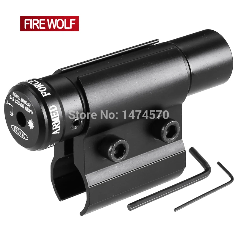 FIRE WOLF Tactical Red Dot Laser Sight and Scope For Gun Rifle Weaver Mount Rail Airsoft Hunting Tools Accessories | Спорт и