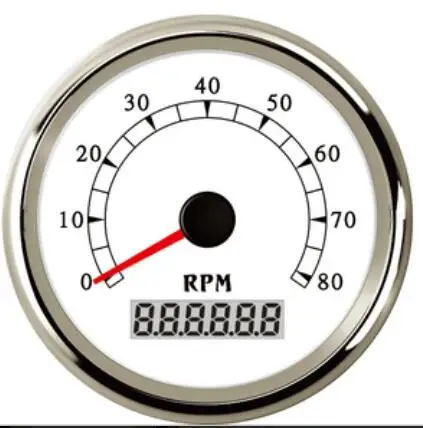 Gps Спидометр морской AutoTachometer морской авто 8 к программируемый 3-3/" /86 мм об/мин синий светодиодный Белый 316L SS для автомобиль Лодка Грузовик