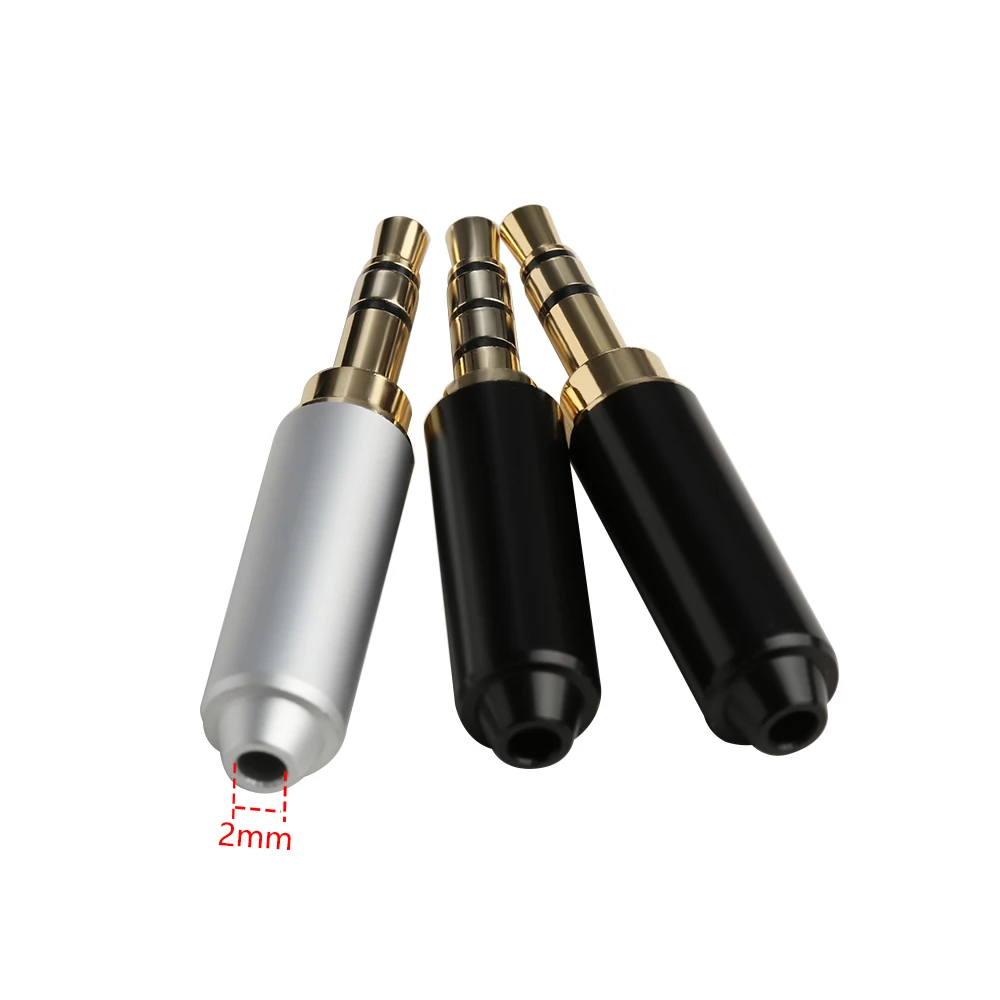 

1PC 3/4 Pole 3.5mm Male Repair headphone Jack Plug Metal Audio Soldering Cover