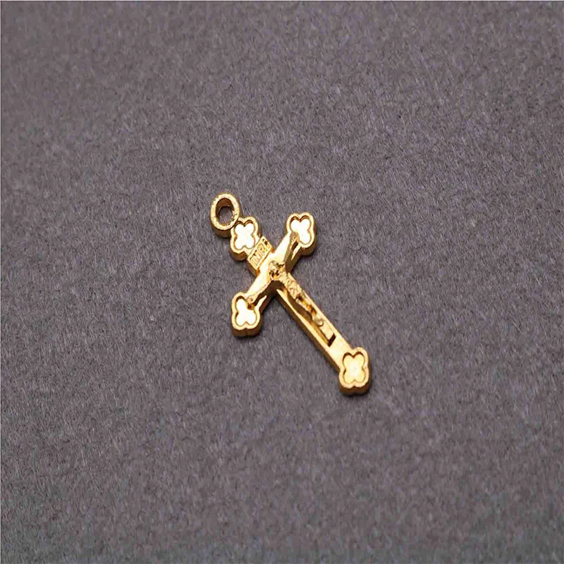 100 штук католической универсальной медали Mini Cross. Медаль из сплава с крестом