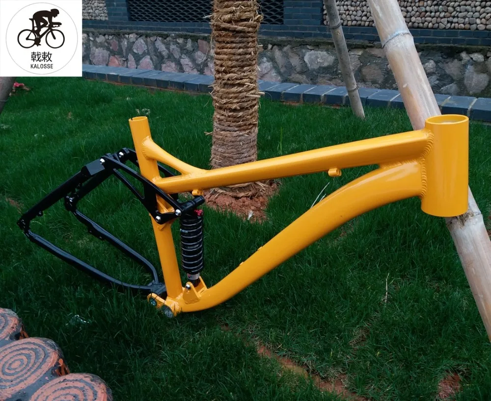 Excellent Kalosse adults  mountain  bicycle frame  27.5X17 inch soft-tail  190mm travel  27.5er mountain  bike frame 5