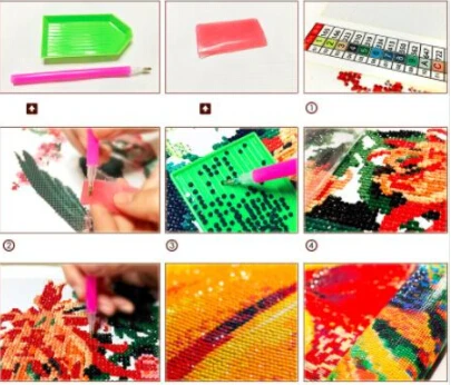 Полный квадратный/бриллиант Вышитые животных 5D DIY две лошади алмазы мозаика дома