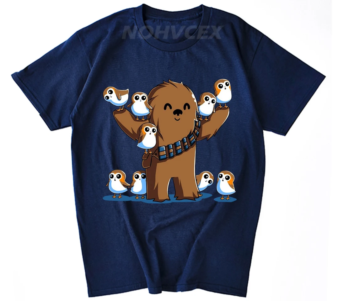 Chewie and porgs Звездные войны porg рубашка