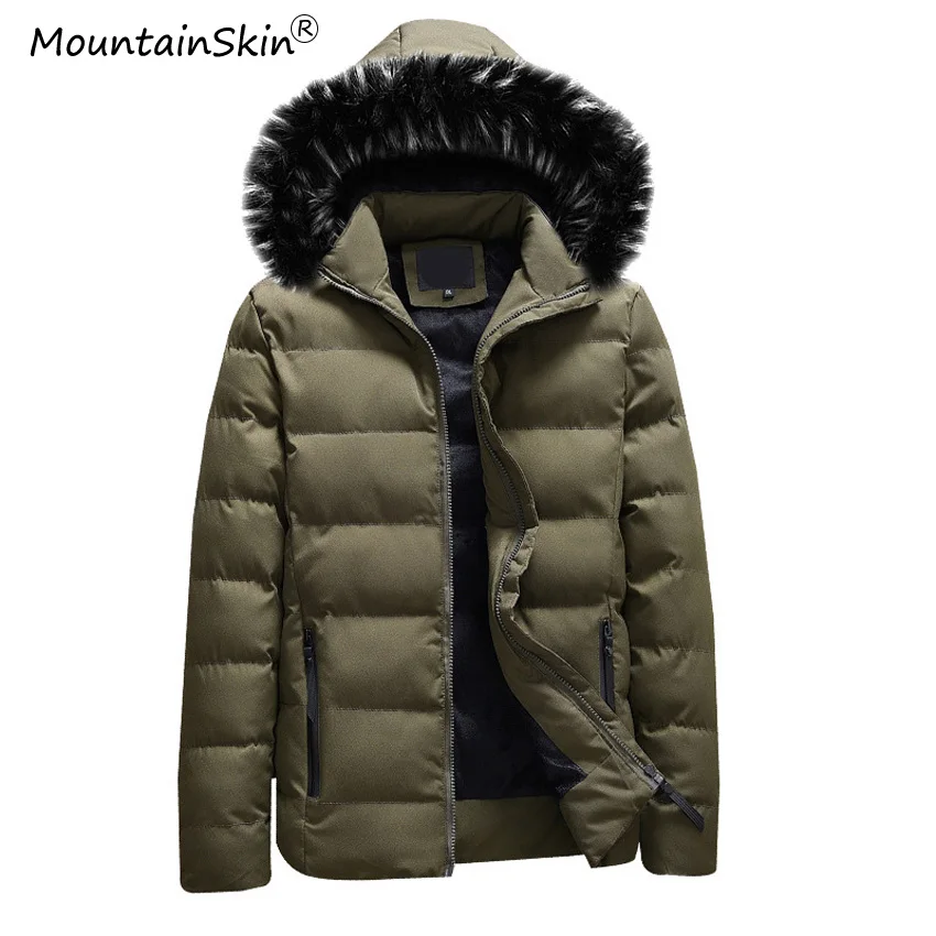 Mountainskin Для мужчин зимние куртки теплые военно-тактические пальто с капюшоном Повседневное Термальность толстые Outerwears Для мужчин брендовая...