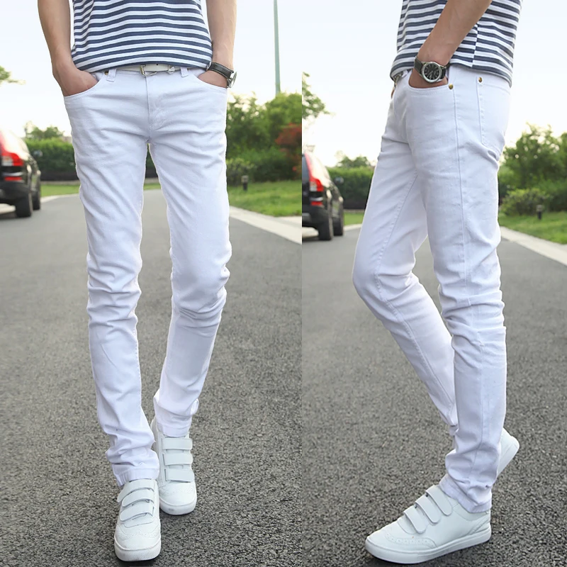 white jeans pants for men