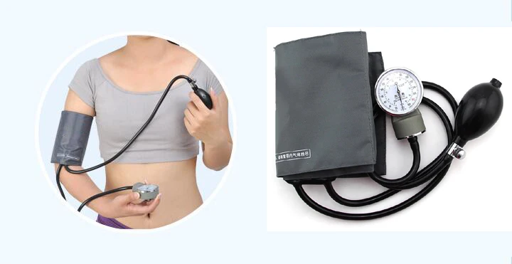 Aneroid Sphygmomanometer Measure Device Home Use Blood Pressure Manual Watches Meter Arm Tool Health Therapy Care Tonometer