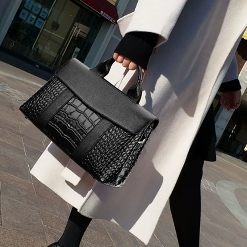 الأزياء التمساح النساء حقائب اعوج الأعلى مقبض حقيبة المرأة Crossbody أكياس عالية الجودة بو الجلود السيدات حقيبة ساع الأزياء التمساح النساء حقائب اعوج الأعلى مقبض حقيبة المرأة Crossbody أكياس عالية الجودة بو الجلود السيدات حقيبة ساع