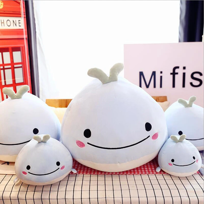 

Lovely Creative Little Whale Plush Toy Eiderdown Cotton Stuffed Doll Soft Plush Pillow Children Gift