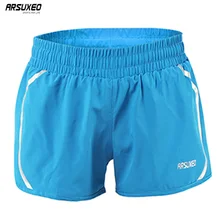 ARSUXEO Для женщин Спорт на открытом воздухе " шорты для бега активных тренировок шорты для бега с подкладка B175