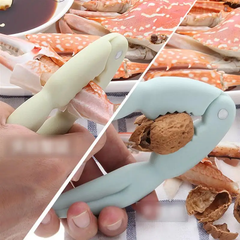 3pcs Lobster Crab Cracker Crab Caws Sheller Walnut Nut Clip Sea Food Tool Kitchen Gadgets Pink Blue Green Seafood Cracker Tool