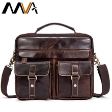 MVA Genuine Leather Men Bag Business Briefcase Messenger Handbags Men Crossbody Bags Men’s Travel Laptop Bag Shoulder Tote Bags