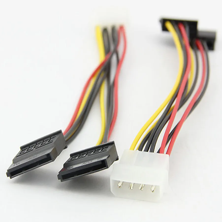 

DH288-290Computer Cable 4 Pin IDE Power Splitter 1 Male To 2 Female ATA / SATA Power Cable