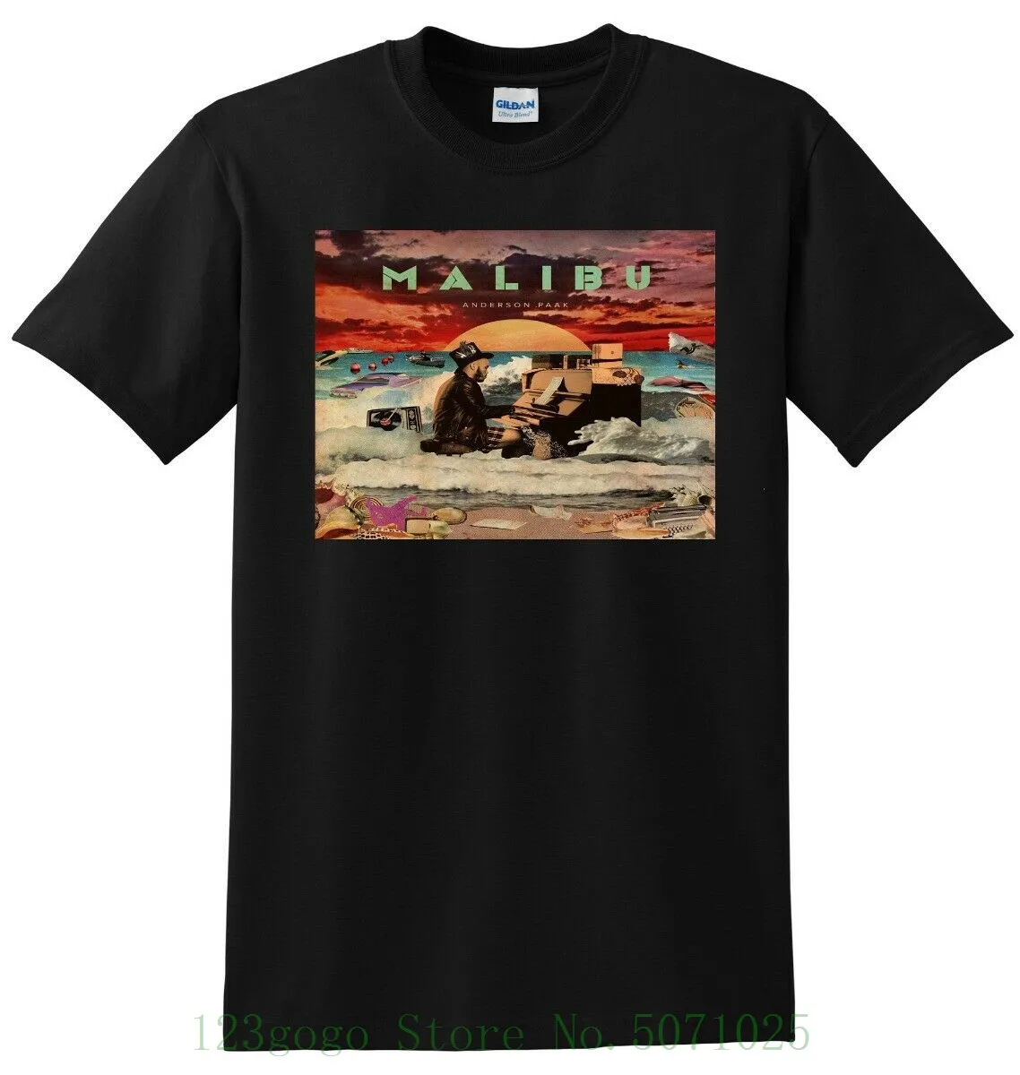 

Anderson Paak T Shirt Malibu Vinyl Cd Cover Small Medium Large Or Xl T Shits Printing Short Sleeve Casual O-neck Cotton