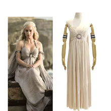 Daenerys Targaryen Dress Game Of Thrones Cosplay Costume Women Dance Party Stage Performance Halloween Christmas Costumes game of thrones melisandre red dress cloak cosplay costumes women dresses cape scarf party halloween christmas red women uniform