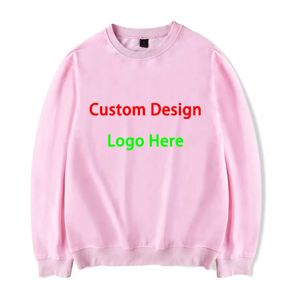 High Quality Custom Logo Text Picture on Men Hoodies Unisex Fashion Soft Coat Sweatshirts 6 colors