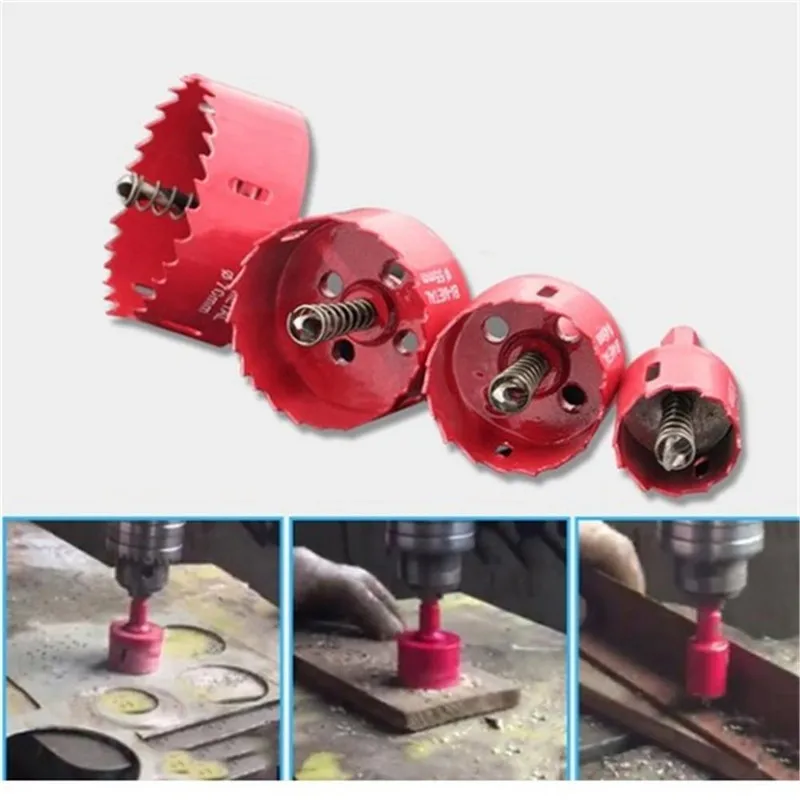 

18 Style of Sizes 17mm-45mm BI High Speed Metal M42 HSS Hole Saw Cutter Core Drill Bit Set Tools for Aluminum Iron Wood