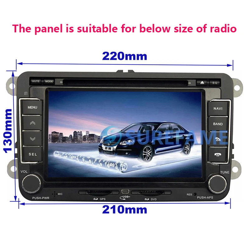 VW DVD size