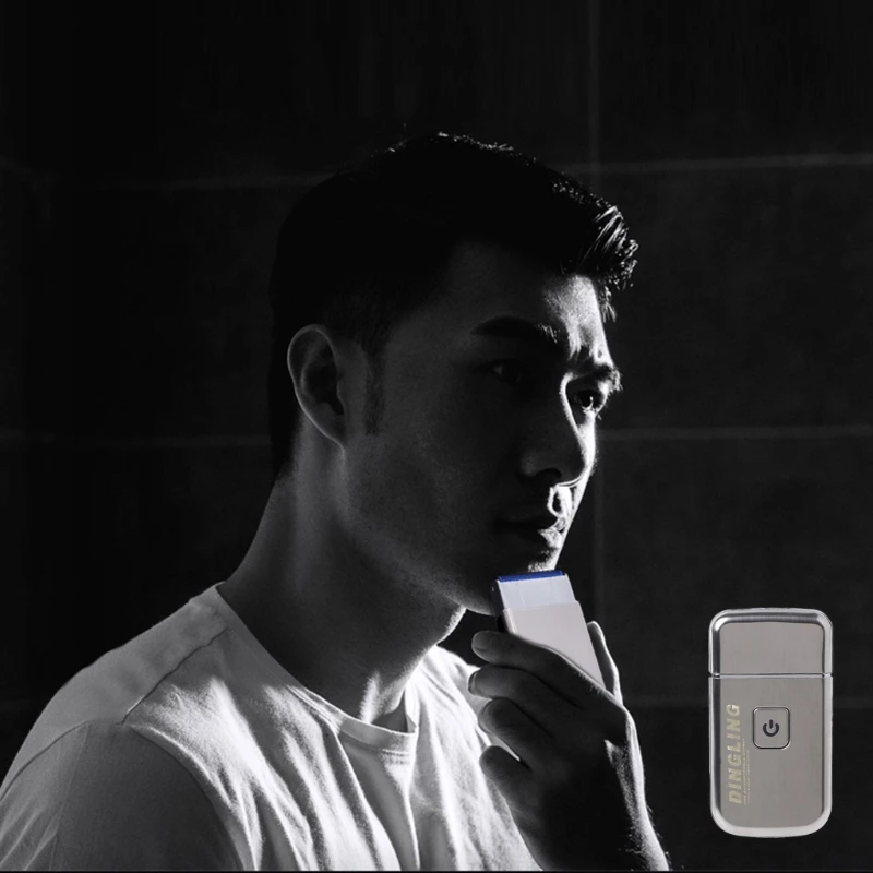 Kemei Mini USB аккумуляторная электробритва с сабельным лезвием Бритва для мужчин