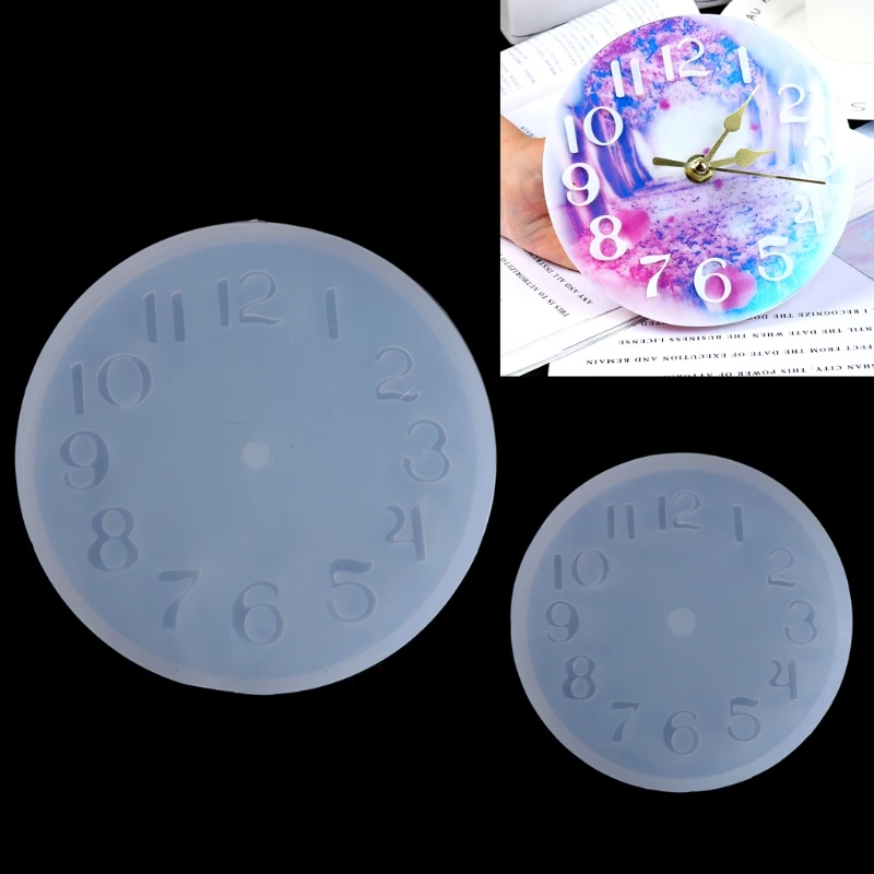 

JAVRICK Arabic Numerals Silicone DIY Jewelry Mold Pendant Watch Clock Shaped Fondant Cake NEW