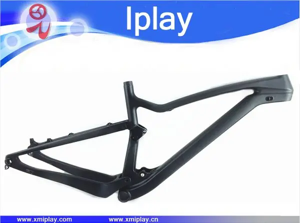 Discount 2019 New design IPLAY 29 full suspension frame carbon fiber 650B mtb frame 27.5er mountain bike frame UD matt 148*12mm thru axle 17