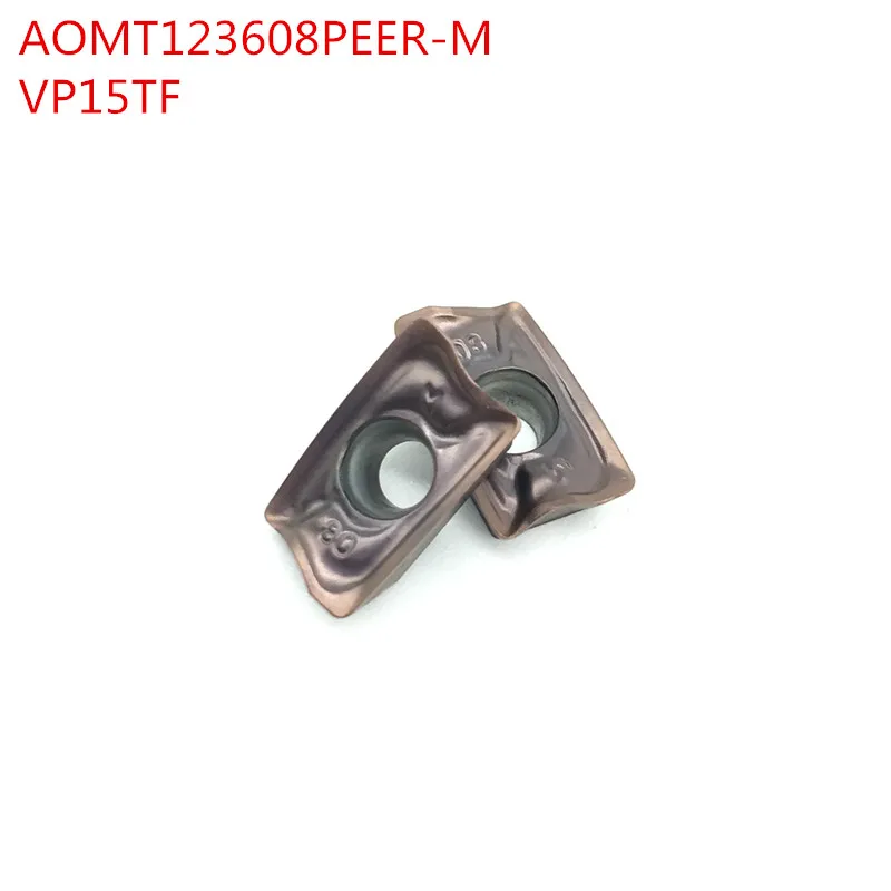

100Pcs Milling cutter AOMT123608 VP15TF face mill Carbide inserts Cutting Tool CNC Tools Lathe tools Lathe cutter