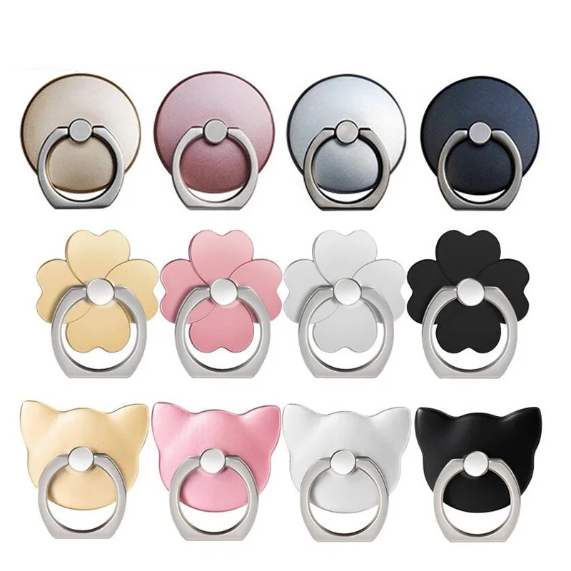 

Finger Ring Smart Mobile Phone Smartphone Stand Holder For iphone X 7 8 plus huawei honor vivo ipad Sansung Car Mount Stand