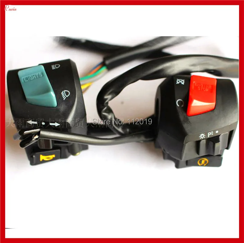 New Pair Multifunction Motorcycle Handlebar Switch, Motorcycle Light