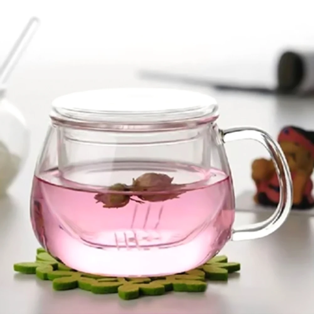 300 мл высокие боросиликатные очки чайная чашка с крышкой креативный чайный чайник с фильтром офисное украшение бабочка чайные кружки для кофе и молока