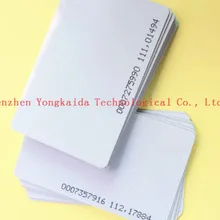100 шт./лот RFID 125 кГц EM4100 чип ID Card для системы контроля доступа