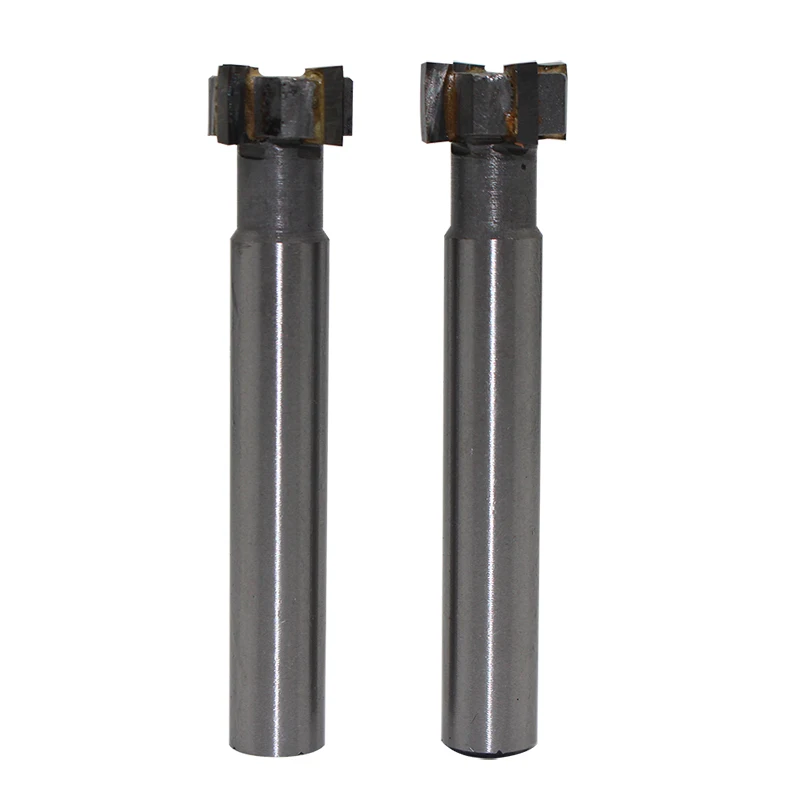 2PCS 16*8mm 4Flute alloy straight shank T slot milling cutter carbide