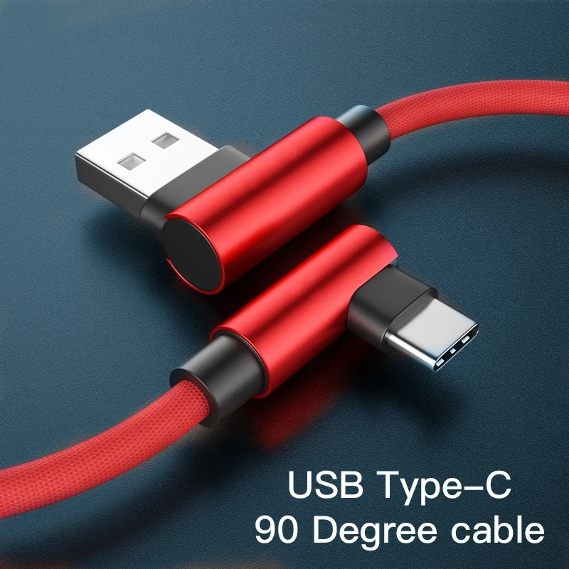 90 градусов USB Тип usb C Быстрая зарядка для Xiaomi mi A1 A2 7 PLUS 6X x 2 s samsung S8 Примечание 8 L
