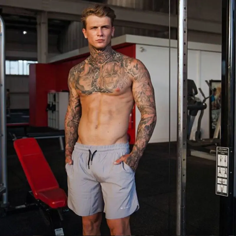 Summer Mens Run Jogging Shorts Gym Fitness Bodybuilding Workout Sports Sportswear Male Short Pants Knee Length Beach Sweatpants