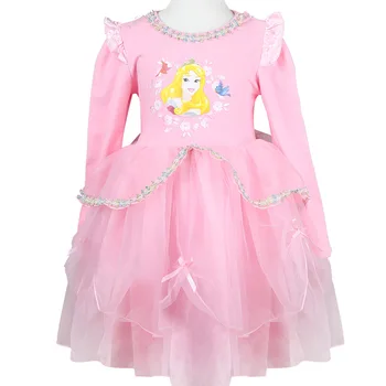 

487 New Fashion Autumn Clothes Sufia Ice and Snow Margin Princess Halloween Costume Girl Dress